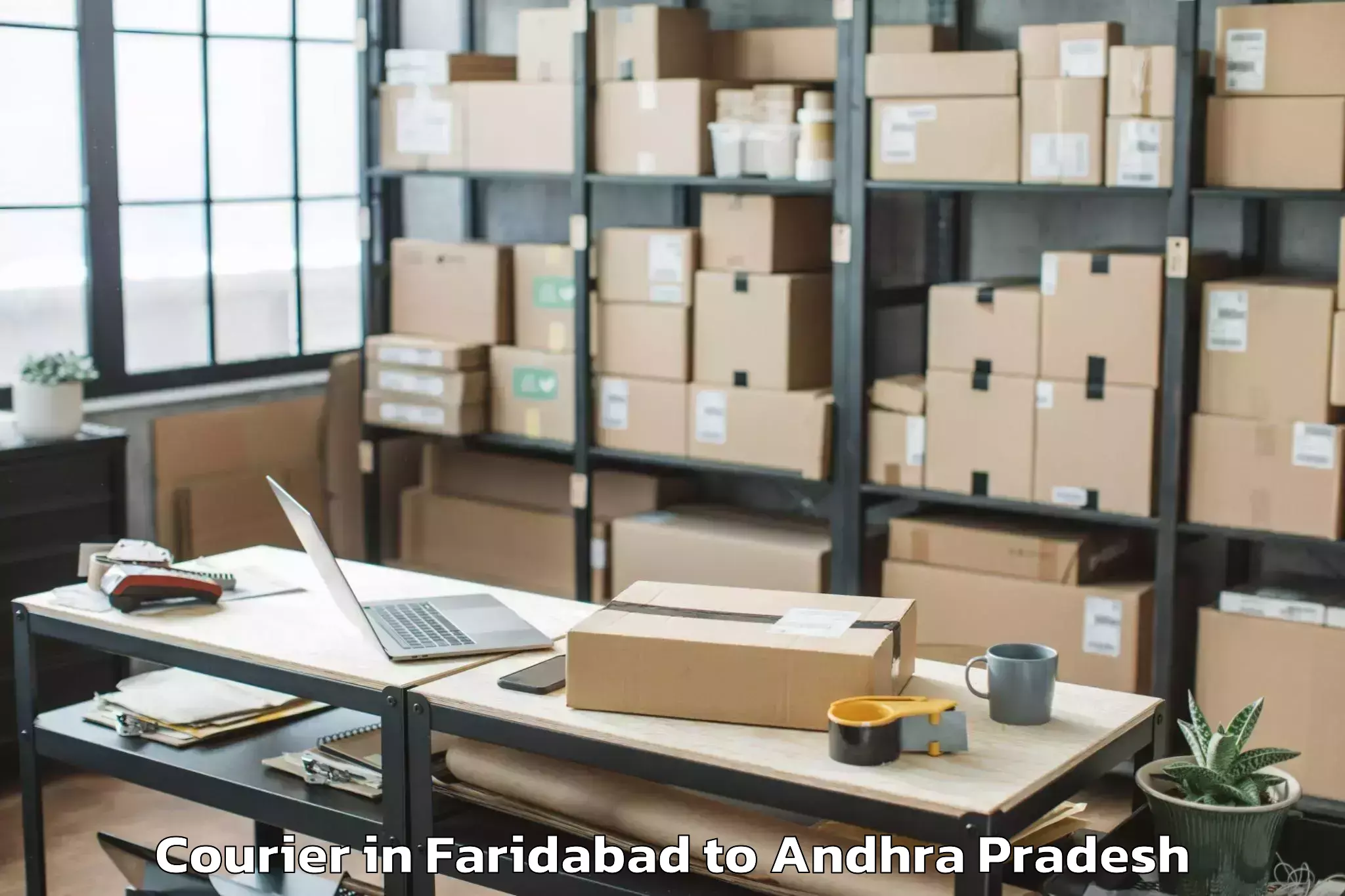 Easy Faridabad to Garladinne Courier Booking